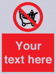 Custom No Climbing on Trolley Sign